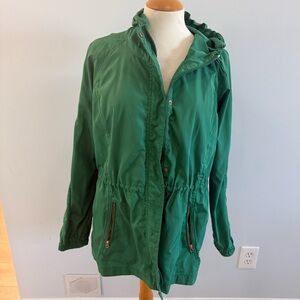 Ci Sono Emerald Green Utility Anorak Jacket